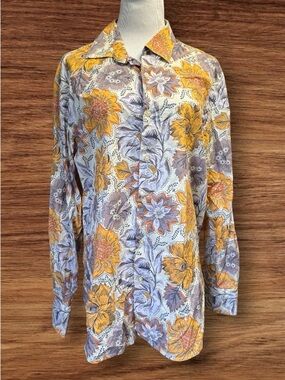 Like new! BACHRACH MADISON Floral Pattern Shirt SZ XL